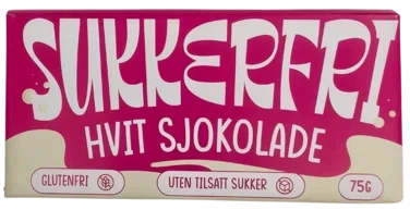 Sukkerfri Hvit Sjokolade 75g