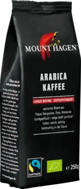 Mount Hagen Bønner Arabica Koffeinfri 250g