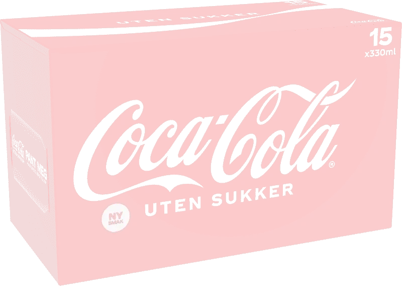 Coca-Cola uten Sukker 15stk x 0,33l, 4,95l