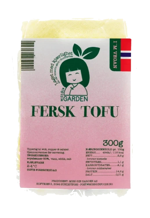 Norsk Tofu Fersk 300g Miss Gin Garden Kjøl