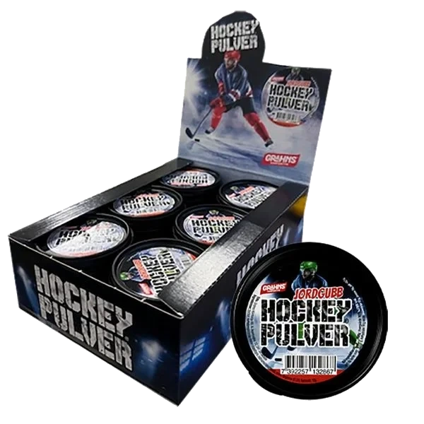 Hockey Pulver Jordgubb (Kartong 30 stk)