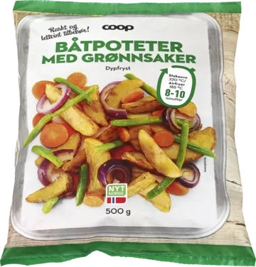 Coop Båtpoteter med Grønnsaker 500g