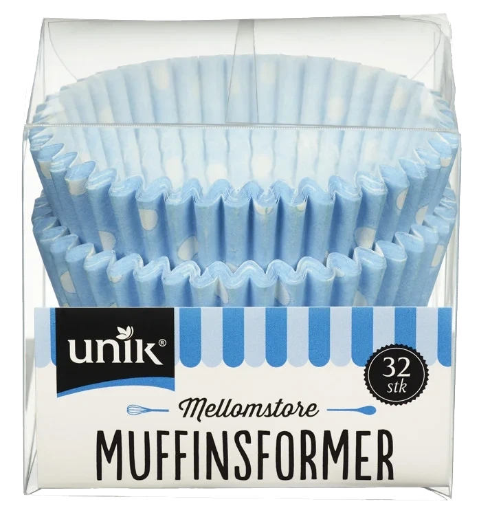 Muffinsformer Mellomstore 32stk Unik