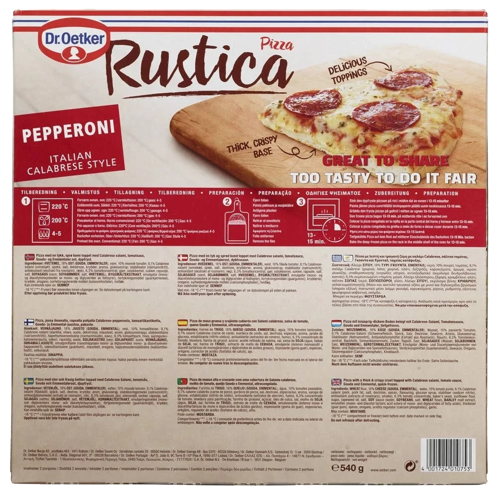 Rustica Pepperoni Calabrese Pizza