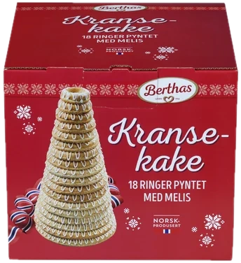 Kransekake 18ringer 900g Berthas