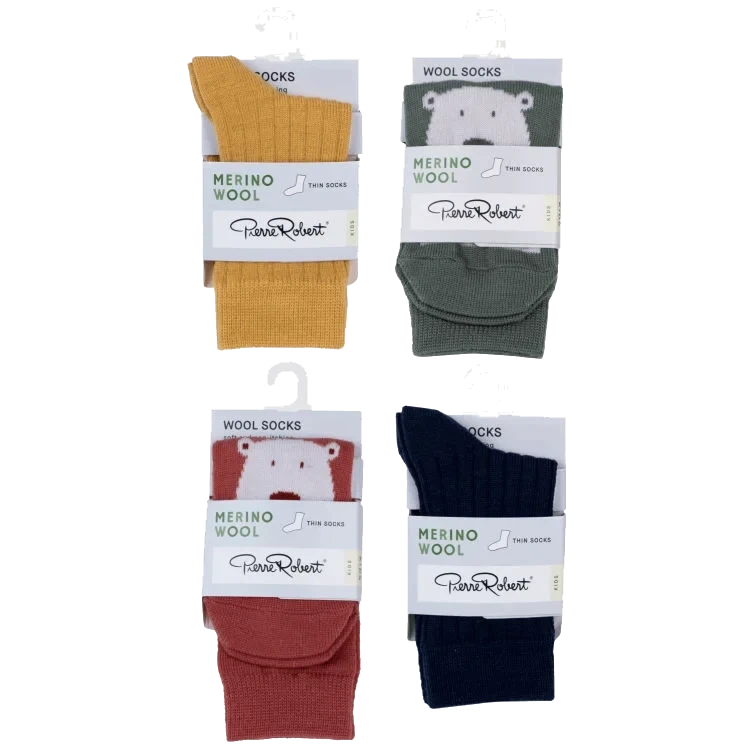 Wool Socks Kids/Jr Mix 21-24 Pierre-Robert