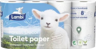 Lambi Toalettpapir 8pk Decor