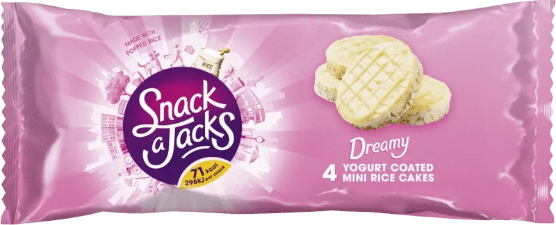 Snack A Jacks Riskake Mini Yoghurt 4pk