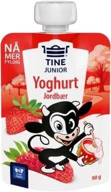 Tine Junior Yoghurt Jordbær 90 G