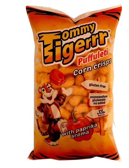 Tommy Tiger Korn Crisps Paprika 85g