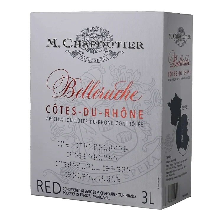 Chapoutier côtes du rhône belleruche 14% 3l