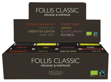 English Breakfast, Økologisk & Fairtrade, 100 stk, Follis Classic