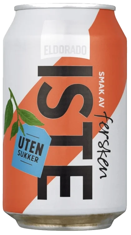 Iste Fersken u/sukker 0,33l boks Eldorado