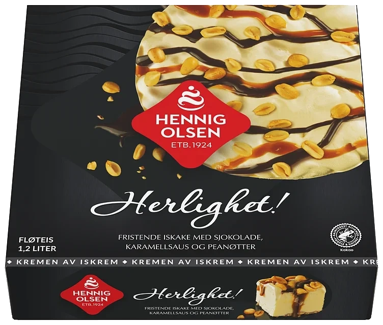 Herlighet! Iskake Peanøtt 1,2l Hennig Olsen