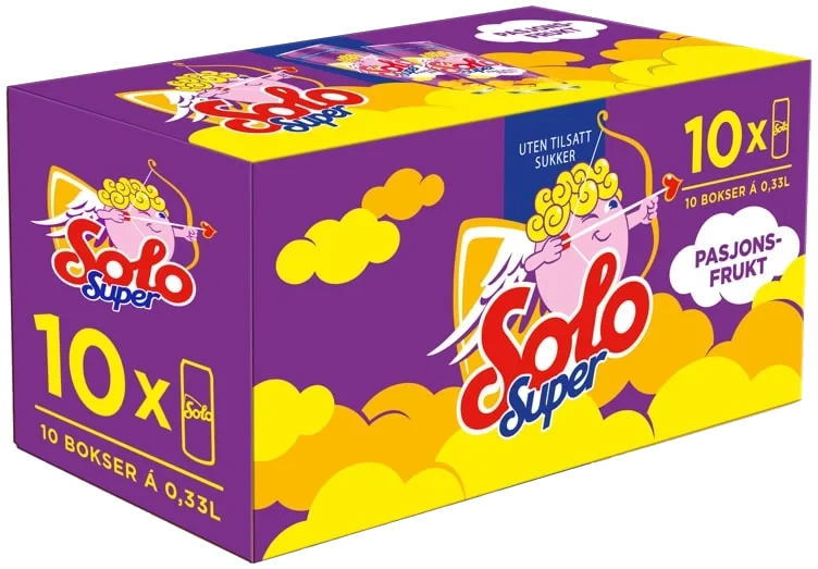 Solo Super Pasjonsfrukt 0,33lx10 boks