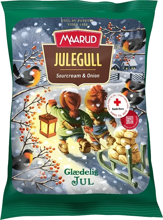 Julegull Rifla Sourcream&Onion 250g Maarud