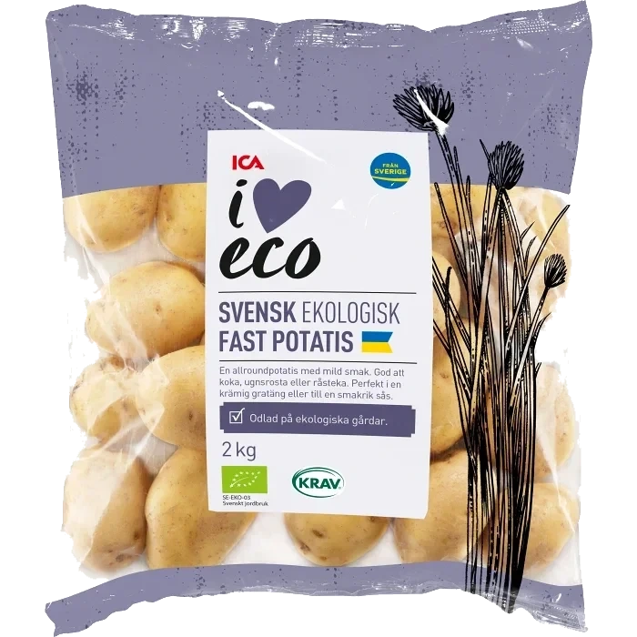 Fast potatis Ekologisk 2kg KRAV Klass 2 ICA