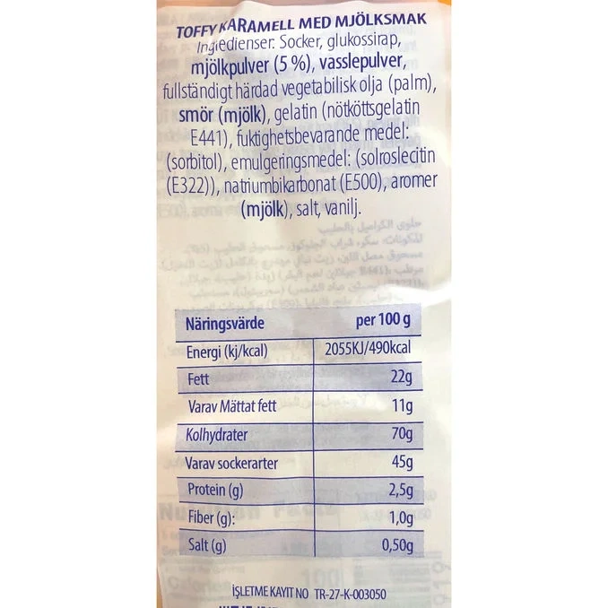 Karameller Milk Toffee