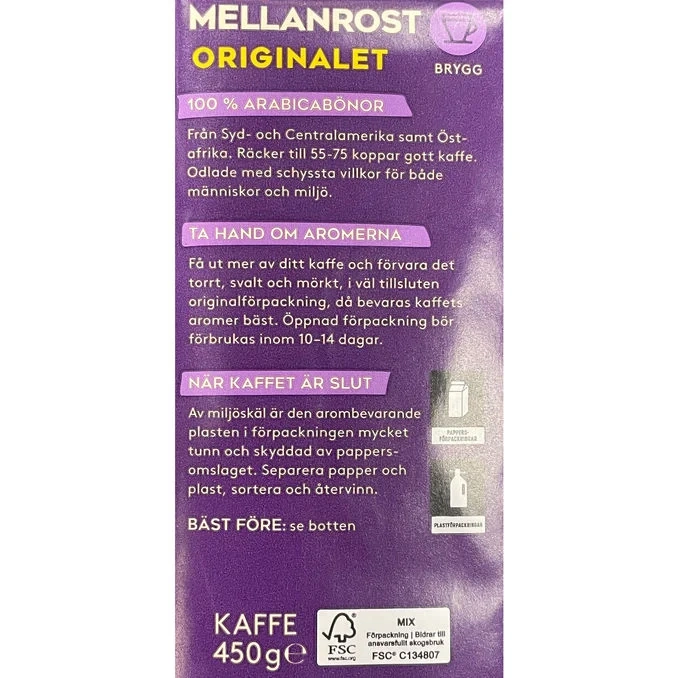 Bryggkaffe Mellanrost