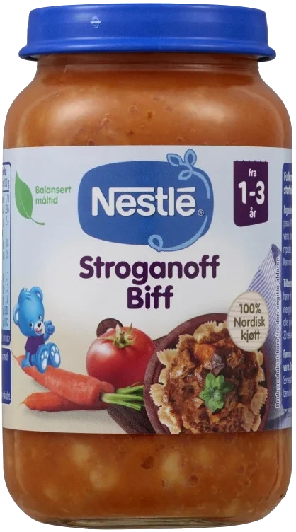 Stroganoff Biff 1-3 År 220g Nestle