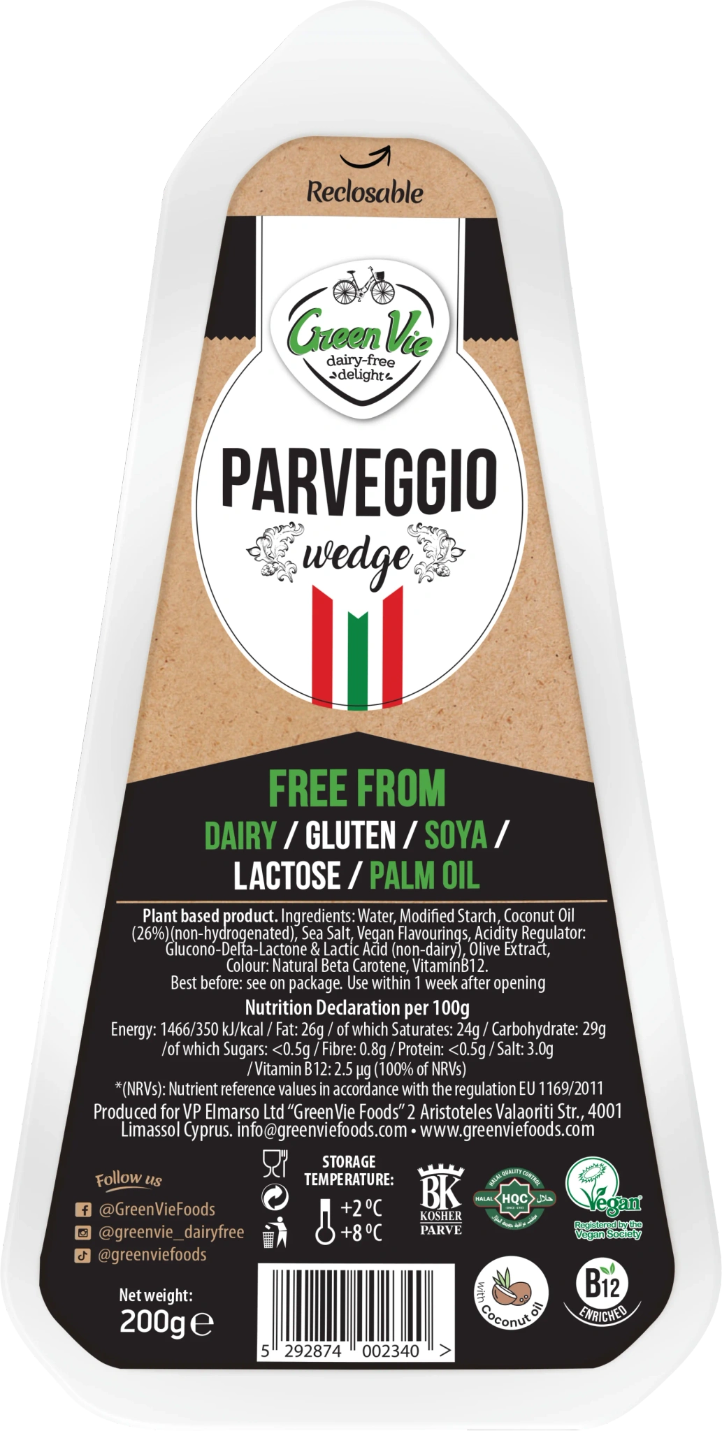 Laktosfri Parveggio block