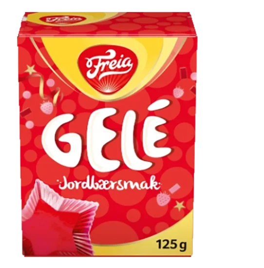 Gelé m/Jordbærsmak 125g