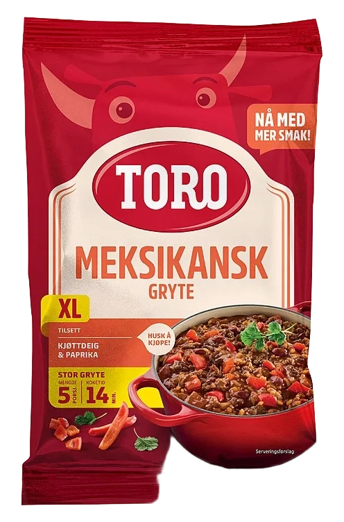 Meksikansk Gryte Xl 249g Toro