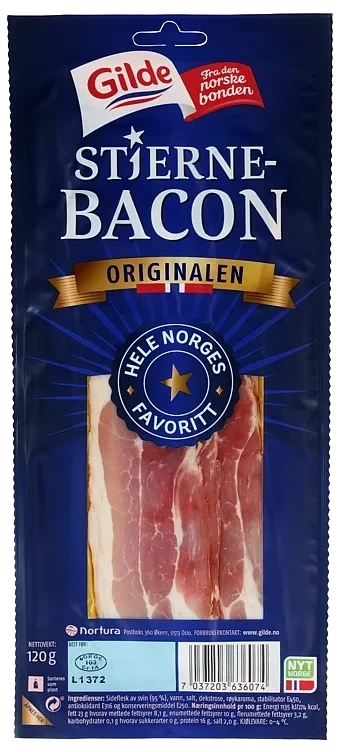 Stjernebacon skivet 120g Gilde