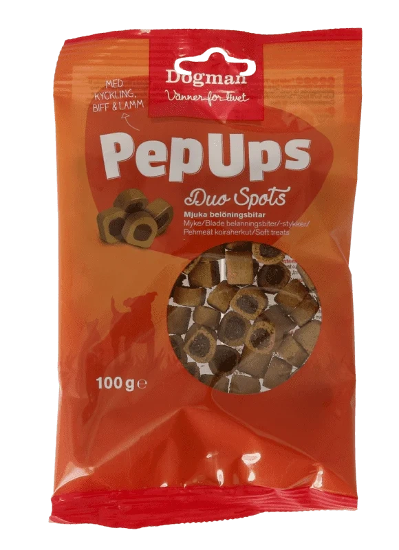 Pep Ups Duo Spots 3-smak 100g