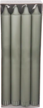 Kronelys Stearin Grønn 24cm 8stk Änglamark