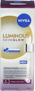 Nivea Luminous630 Instant Glow Serum, 30ml