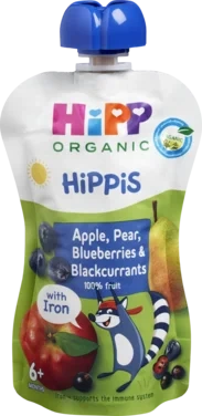 Hipp Hippis Ap/pear/blue/bl.cur 6m100g