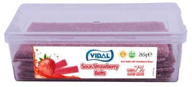 Vidal Sour Strawberry Belts 265g