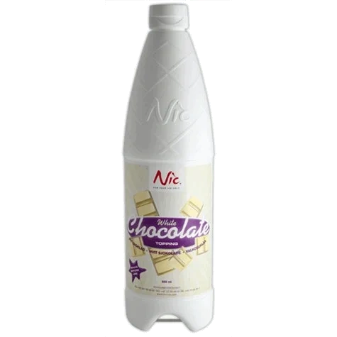 Nic Hvit Sjokolade Topping 0,9l