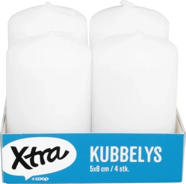 Kubbelys 4stk 5x8cm Xtra