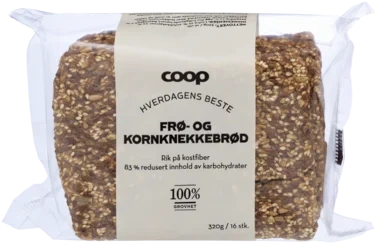 Coop Frø- og Kornknekkebrød 320g
