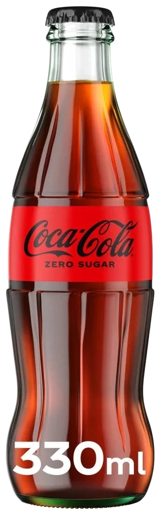 Coca-Cola Zero Sugar Glassflaske, 0,33 l