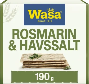 Wasa Rosmarin & Havssalt 190g