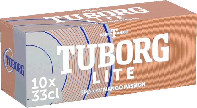 Tuborg Lite Mango Passion 0,33lx10 boks