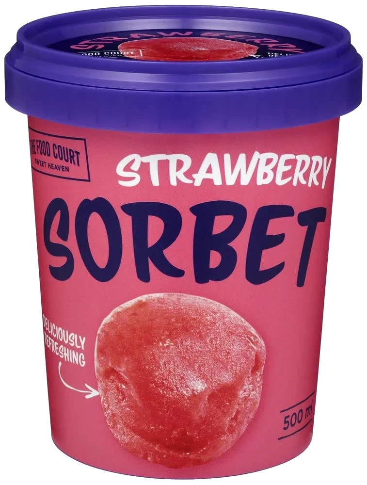 Strawberry sorbet