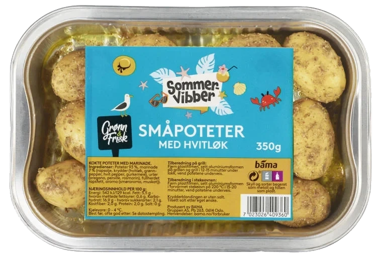 Småpoteter m/Hvitløk 350g Sommervibber