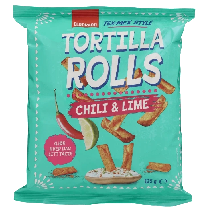 Tortilla Rolls Chili&Lime 125g Eldorado