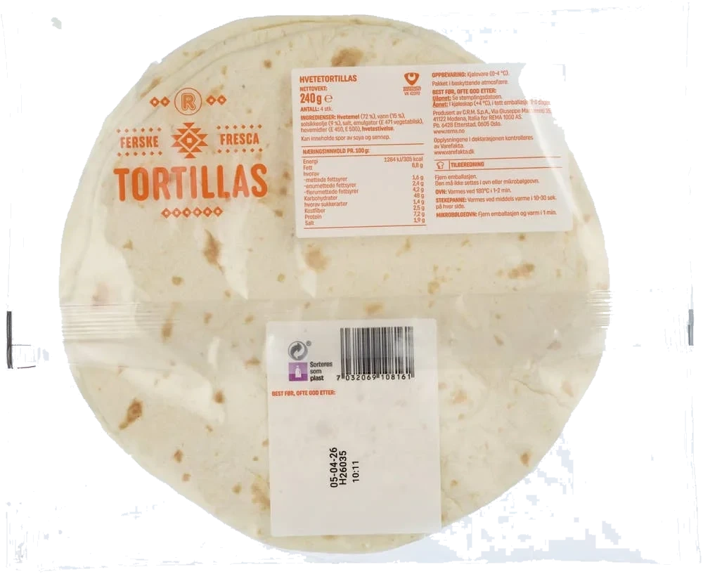 Ferske tortillas