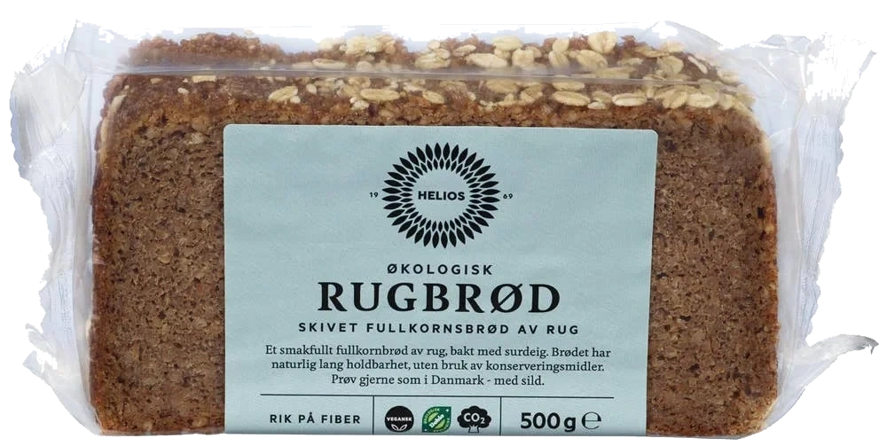 Økologisk rugbrød i skiver