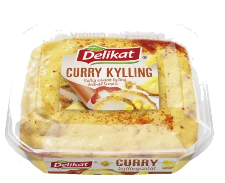 Kyllingsalat Curry 200g Delikat