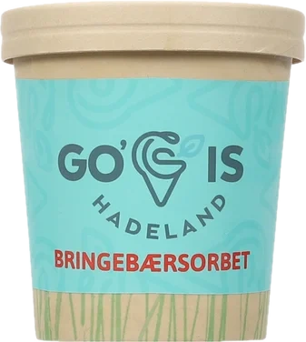 Bringebær Sorbet Ca 500 ml Go'is Hadeland