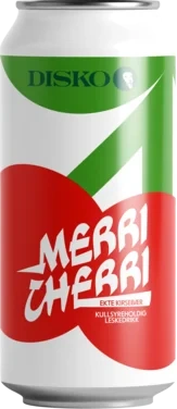 Diskobrus Merri Cherri 440ml Kirsebærbrus