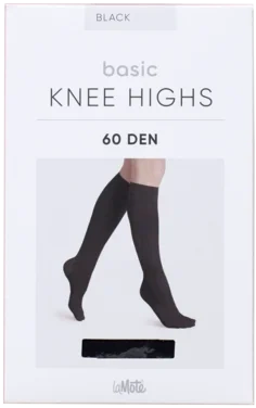 Soft Knee Highs Black La Mote