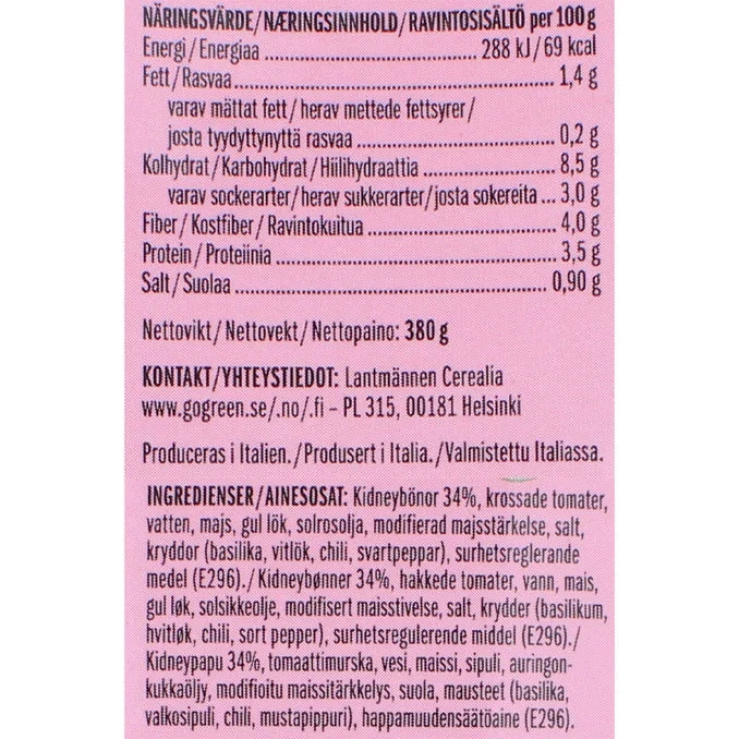 Bönsalsa Original
