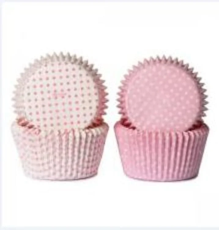 Muffinsformer Rosa Prikker 100stk Cacas